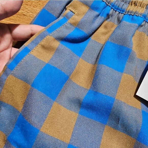 Nike Life Plaid Checkered Shorts Dark Driftwood Photo Blue Men's S DQ5186-258 - Picture 7 of 15